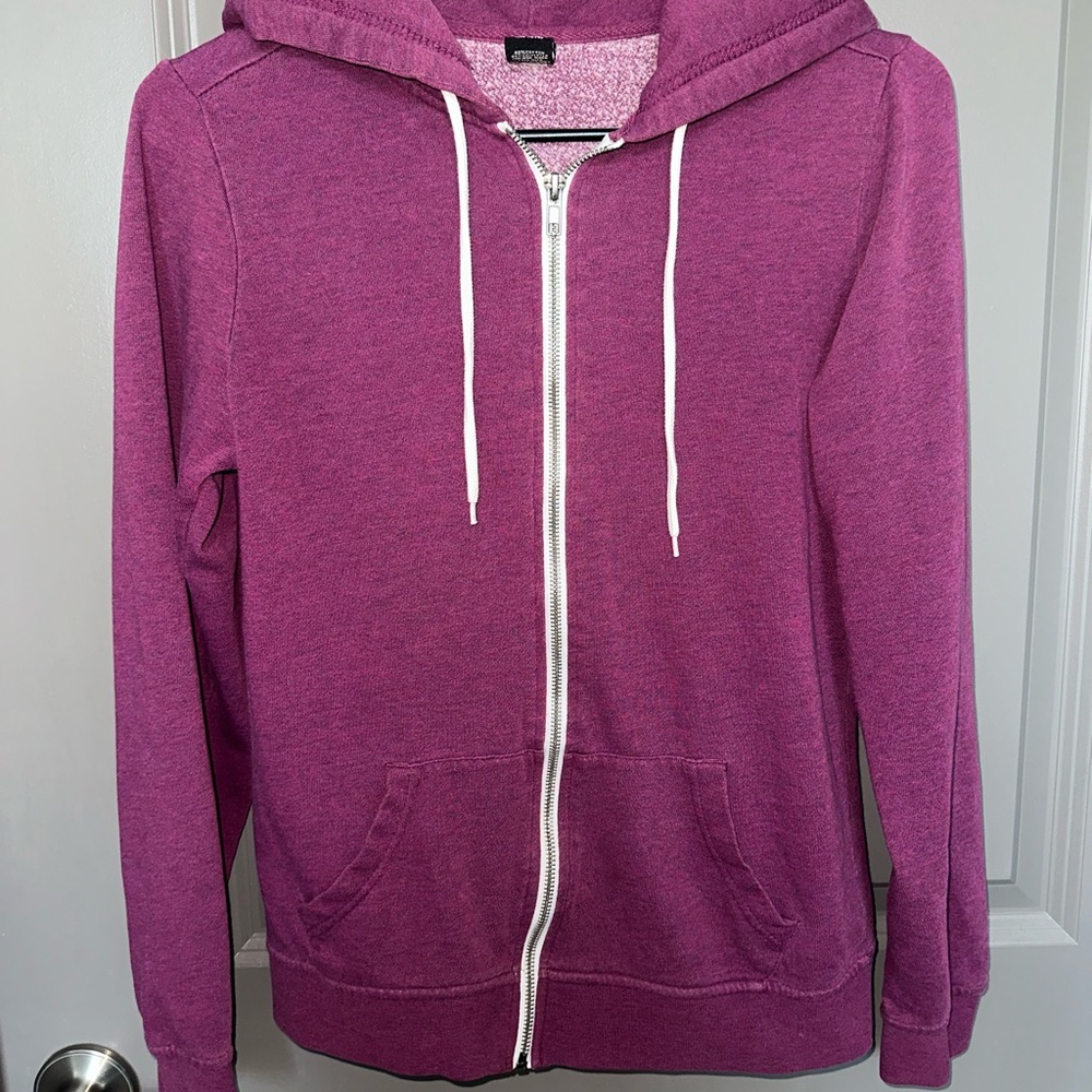 Zine Clothing Purple Zip-Up Hoodie